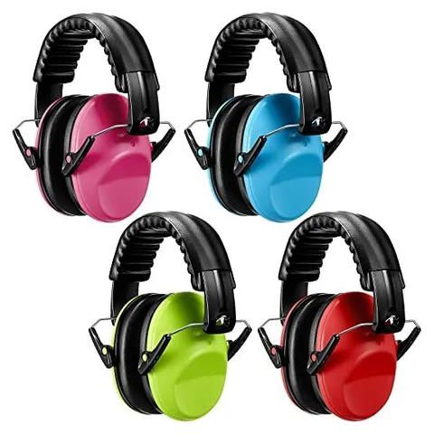 Yunsailing Kids Noise-Reduction Earmuffs – Pink, Green, Blue, Red