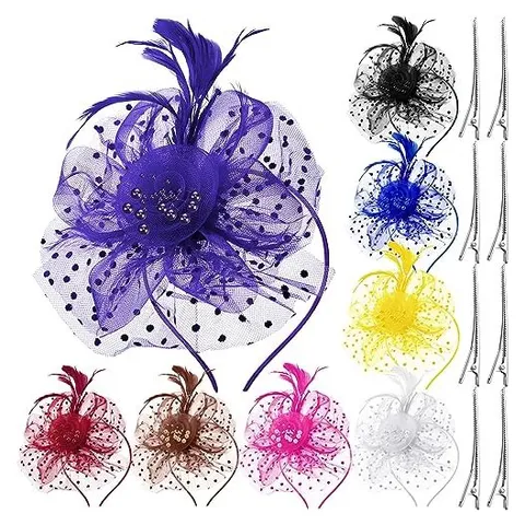 Yunsailing Fascinator Hats – Bright Color
