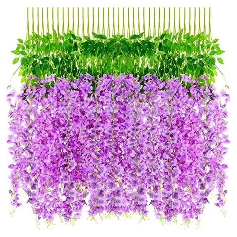 Yunsailing Artificial Hanging Wisteria – Pale Lilac