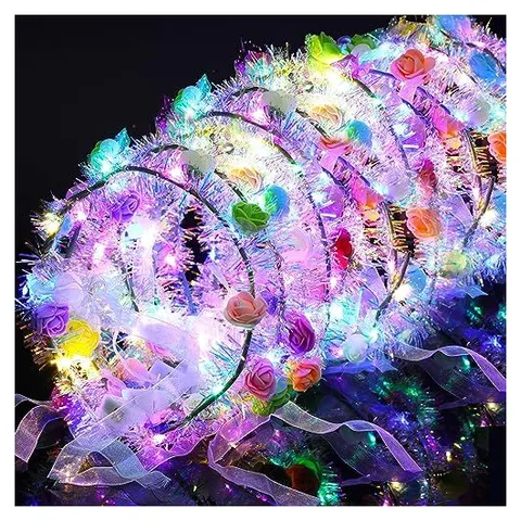 Yunsailing Light-Up Flower Crowns – Elegant