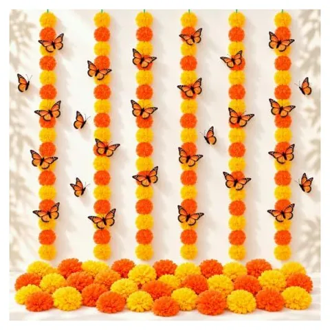 Yunsailing Marigold Garlands & Day of the Dead Decor