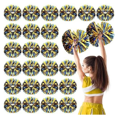 Yunsailing Cheerleading Pom Poms – Blue and Gold