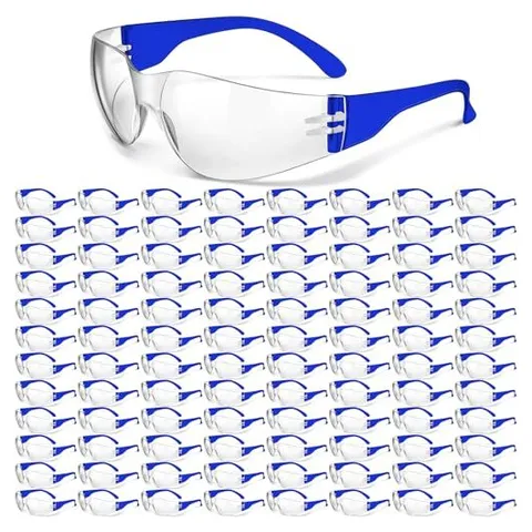 Yunsailing Anti-Fog Safety Goggles – Clear Lens and Blue Frames