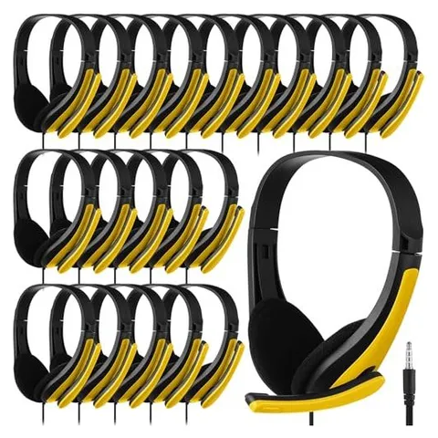 Yunsailing Classroom Headphones with Mic – Yellow