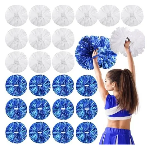 Yunsailing Cheerleading Pom Poms – Blue，white