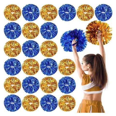Yunsailing Cheerleading Pom Poms – Blue，yellow