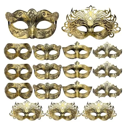 Yunsailing Venetian Masquerade Masks – Gold