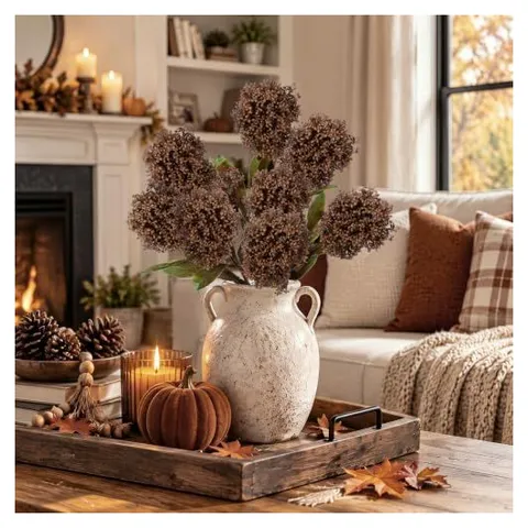 Yunsailing Fall Faux Flower Sprays – Brown